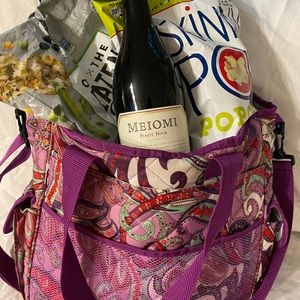 EUC Multi purpose Beach, Gym, Tote Bag Purple Multifunction Crossbody Yoga